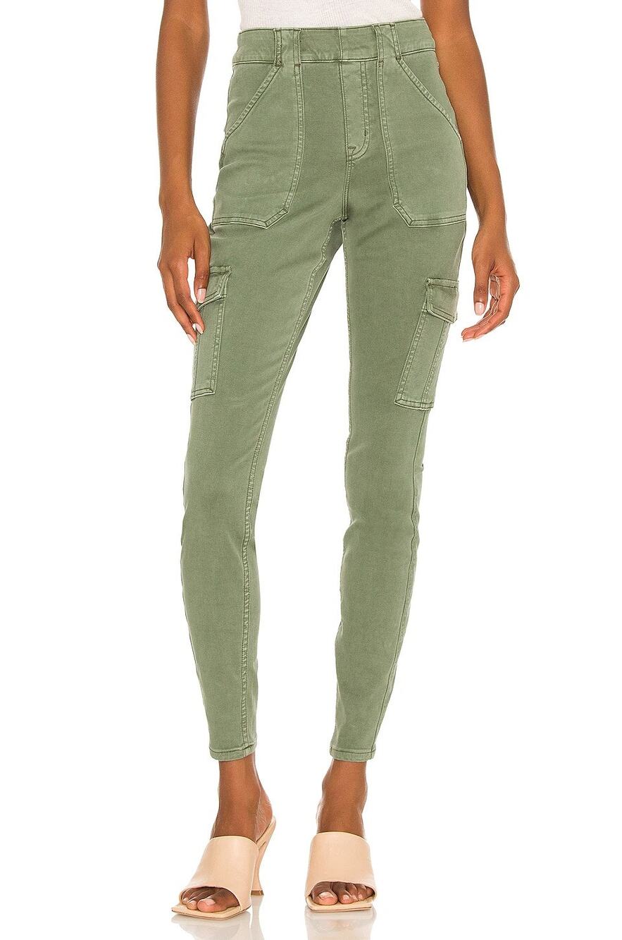 Spanx Twill Pants Stretch Ankle Cargo Casual Comfort Office Utility Y2k 3X
